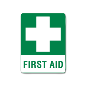 Medium Metal First Aid Sign 45 x 30cm