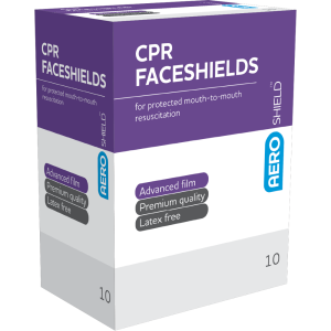 AEROSHIELD Disposable Face Shield in Sachet Box/10