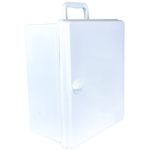 AEROCASE Large White Plastic Cabinet with Knob Closure 32 x 37 x 18cm