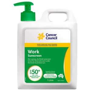 CANCER COUNCIL SPF50+ Work Sunscreen Pump 1L