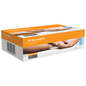 AEROBURN Polyethylene Burn Sheet 10 x 10cm Box/25